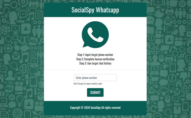 Social Spy Whatsapp, Tool Sadap WA Online Terbaru 2020