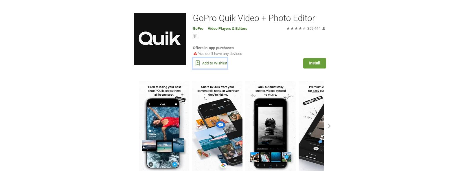 Aplikasi Edit Video Android Offline Quik Video